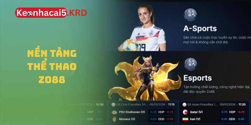 Nền tảng thể thao Zo88